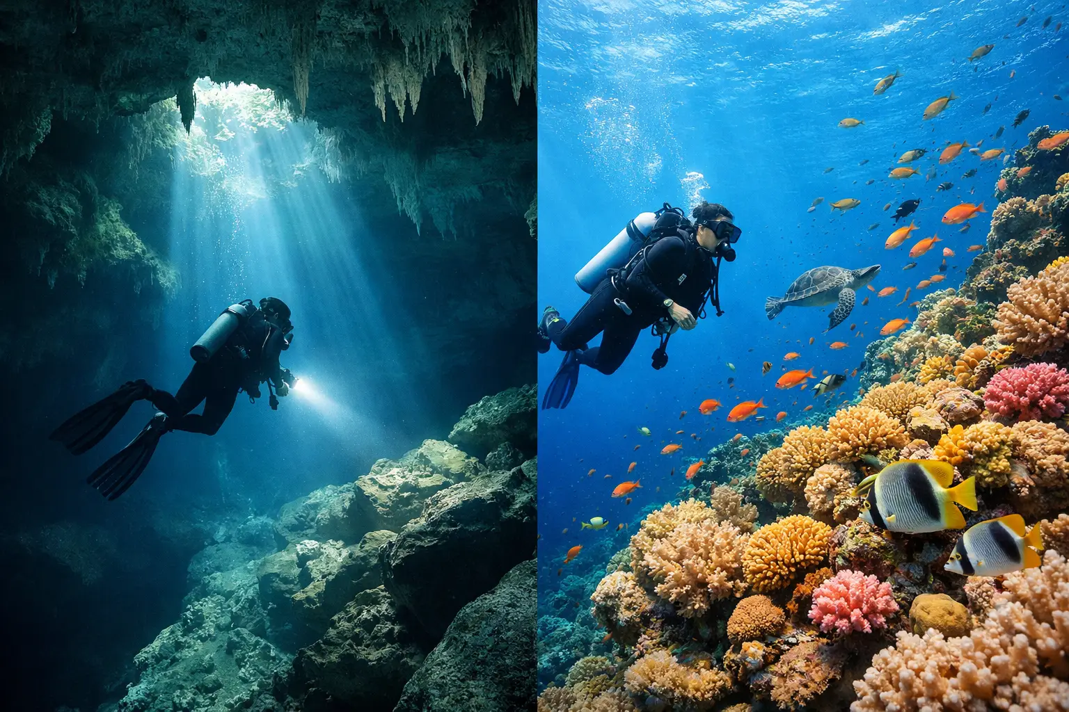 Cenote Diving vs Reef Diving: Which Fits You?